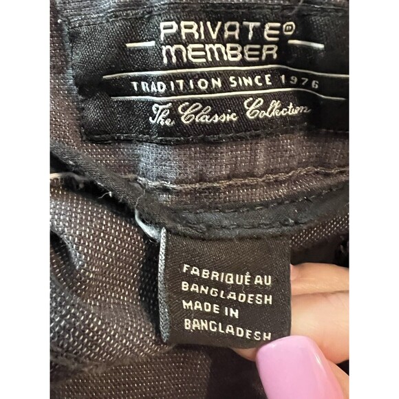 Private Member Men's Size 34 X 32 Black Denim Straight Leg Jeans - Picture 7 of 9